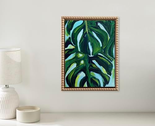 Kate and Laurel Sylvie Blank Framed Canvas Wall Art; 10x13 Gold Beaded; Modern Empty Canvas for Paint-Your-Own Art; Ready to Paint Premium Canvas Already Framed