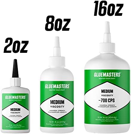 Industrial Grade Cyanoacrylate Adhesive - Medium Viscosity Super Glue for Woodworking, 3D Printing
