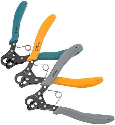 The Beadsmith Original One Step Loopers | 3-Piece Combo Pack, includes 1.5 mm, 2.25 mm & 3 mm Looper Pliers, Use With 24-18g Craft Wire (Patented)