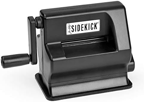 Sizzix Portable Manual Die Cutting & Embossing Machine for Arts & Crafts, Scrapbooking & Cardmaking, 2.5” Opening, One Size, Tim Holtz Sidekick Starter Kit