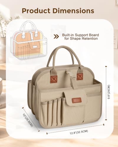 Pottery Tool Organizer Bag, Art Supply Studio Bag, Clay Tool Storage Caddy