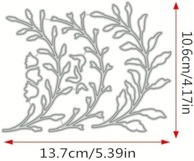 Flowers Metal Cutting Die for Scrapbooking - Cut Stencils for DIY Scrapbook Photo Album Decorative Paper Card, Card Making Supplies, Stencils & Crafting Die Cut (Lily 5.4 x 4.2 in)