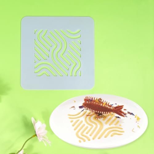 2pcs/lot Silicone Embossing Mat Hollow Out Maze Pattern for Baking