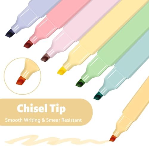 Vitoler 20Pcs Highlighters,Pastel Highlighters Set,Assorted Morandi Color Highlighter, Chisel Tip Bible Highlighter for School Office Supplies | Aesthetic,Cute Pastel,No Bleed,Dry Fast, Bible Study for Journaling Planner Notes School Supplies