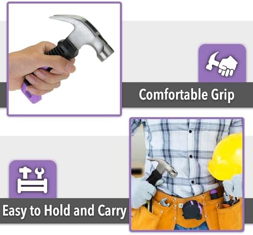 Mr. Pen- Claw Hammer, 8oz, Purple, Magnetic