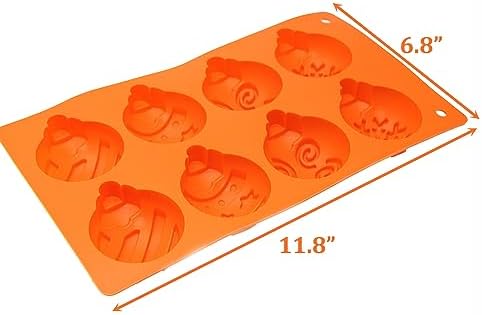 X-Haibei Christmas Snowflake Star Bell Soap Cake Jello Crayon Resin Chocolate Bombs Making Silicone Mold 6-Cavity