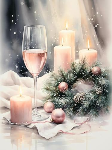 Xylogist Christmas Diamond Painting Kit, 5D Diamond Painting 12x16 Inch