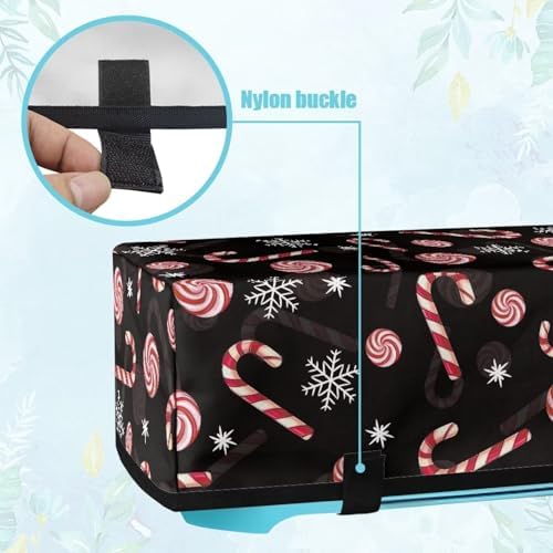 Binienty Christmas Candy Cane Dust Cover for Scrapbooking Die-Cut Machines,Cutting Machine Accessory Anti Dirty,Cutting Machine Protector Bag Carring Case Christmas Decoration