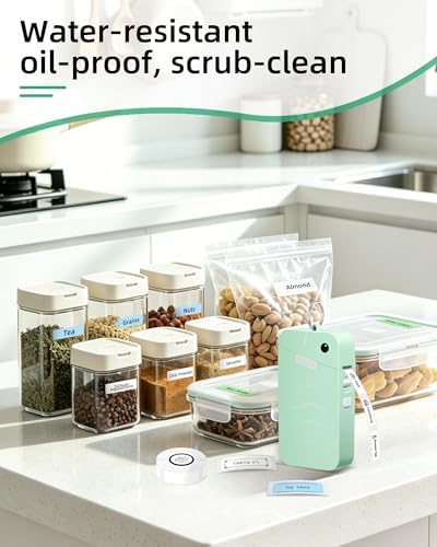 ORGSTA S001 Label Maker Machine with Tape, Portable Bluetooth Label Maker