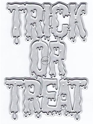 Halloween Trick or Treat Metal Cutting Dies for Card Making
