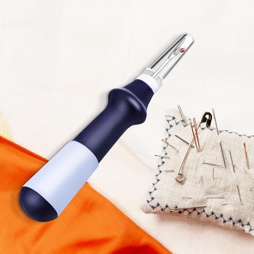 Needle and Thread Seam Ripper, Rippers for Sewing and Thread,Remover Stitch Tool for Hand Sewing, Knitting, Cross Stitching, Embroidery and Thread Removal (Blue)