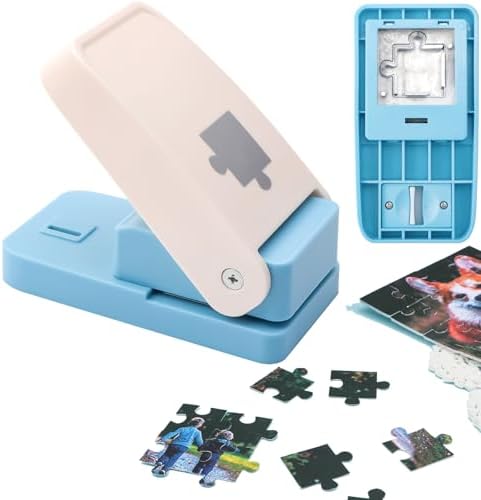 Puzzle Pieces Puching Machine for Decorating Scrapbooking and Craft Projects Mini Puzzle Maker DIY Jigsaw Puzzle Piece Cutter for DIY Personalized Jigsaw Puzzle Custom Pictures Photo Making Tool