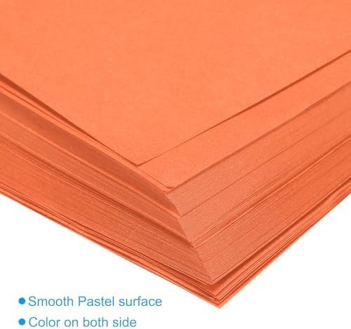 MECCANIXITY 50 Sheets Origami Paper Double Sided 8x8 Inch(20x20cm) Square Sheet for Art Craft Project, Beginners, Gifts Decor, Orange