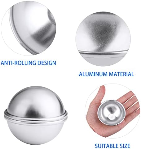Bath Bomb Molds Kit, 10 Set 20PCS 2.56 Inch Mold Set for DIY Making