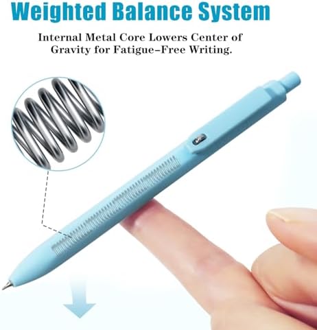 Vitoler Pens, 8 Pack 0.5mm Fine Point Cute Gel Pens with Fidget Quick Dry