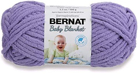 Bernat Baby Blanket Yarn for Crocheting Soft, Lilac
