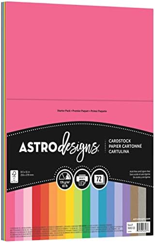 Neenah Cardstock, 8.5 X 11 Inches, 72 Count | Creative Collection Classics | Starter Kit | Assortment | Pack of 2
