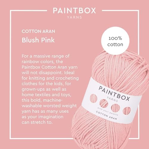 Paintbox Yarns 100% Cotton Aran Yarn 1.76oz / 50g, 93yds / 85m