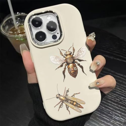 50PCS Steampunk Insect Stickers, Waterproof Vinyl Steampunk Insect PET Decals for Laptop, Luggage, Skateboard, Phone, Fridge, Trendy Stickers for Teens, Adults, Boys and Girls(Punk)