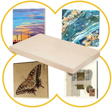 Falling in Art 2 Pack 6x12'' Unfinished Gallery Birch Wood Canvas Panels