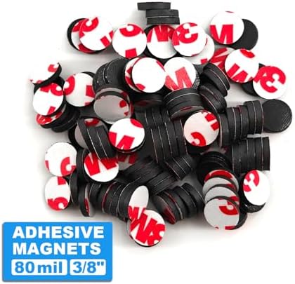 Ultra Tiny 3/8" Magnetic Dots with Adheisve Backing,Box-Packed,Must Haves for Small Parts of Arts and Mini Crafts,Magnetic Circles,Sticky Dot Magnets for Craftman,864 Pieces