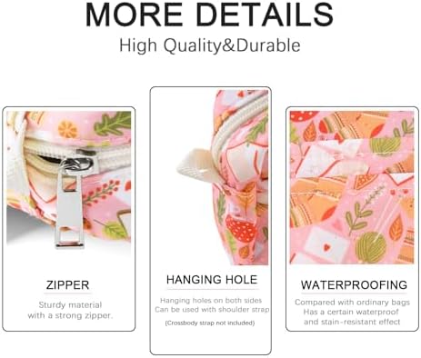 Multiple Pockets Portfolio Organizer with Zippered,Storage Pencil Pouch Bag