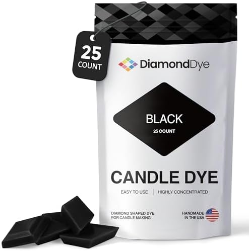 Black Candle Dye Chips, Soy & Paraffin Candle Making, 25 Pack
