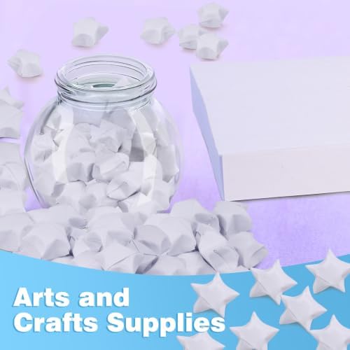 FoDau770 Solid Color Star Paper Strips - 360 Sheet, Cream