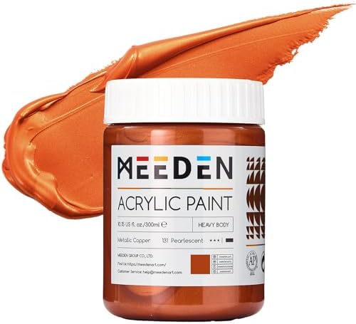 MEEDEN Metallic Copper Acrylic Paint: 10.1oz /300ml Copper Paint for Craft