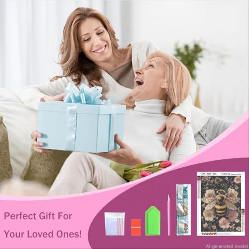 TOPCLTV Bee Diamond Art Kits for Adults, Honeybee Diamond Painting Kits