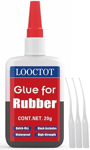 Black Rubber Glue,Super Instant Glue for Rubbers,Tire,Tube,Edge,etc 20g
