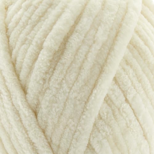 Loops & Threads Sweet Snuggles Yarn - Yarn for Knitting, Crochet, Weaving, and Arts & Crafts - White, Polyester, 8.8 oz
