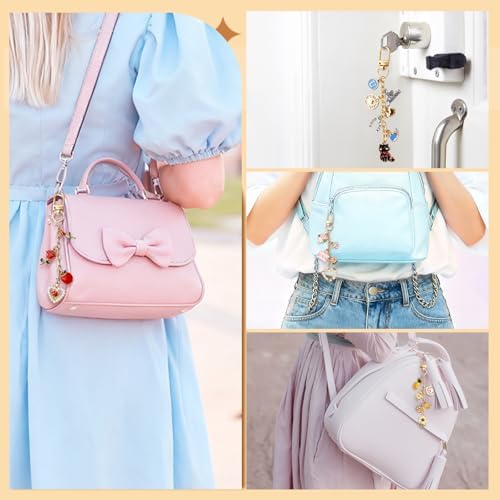 Wurosi 52 Set Lip Gloss Keychain Making Kit with Gift Packaging Supplies