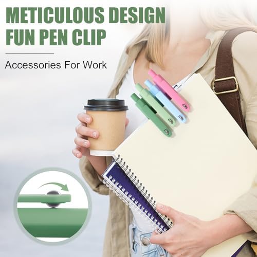 Vitoler Pens, 8 Pack 0.5mm Fine Point Cute Gel Pens with Fidget Quick Dry