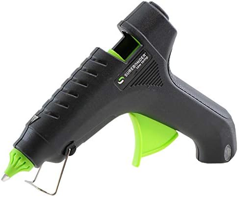 Surebonder L-270 Essentials Series 40 Watt Full Size Low Temperature Hot Glue Gun for use with Wood, Ribbon, Lace, Floral, Fabric, and Foam, Black and Green