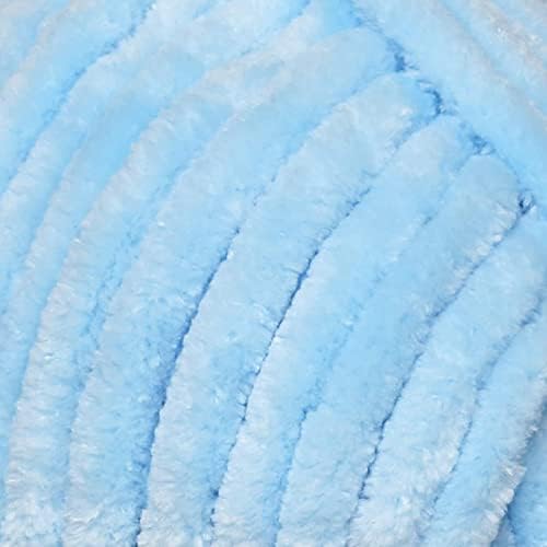 Loops & Threads Sweet Snuggles Yarn - Yarn for Knitting, Crochet, Weaving, and Arts & Crafts - Blue, Polyester, 8.8 oz