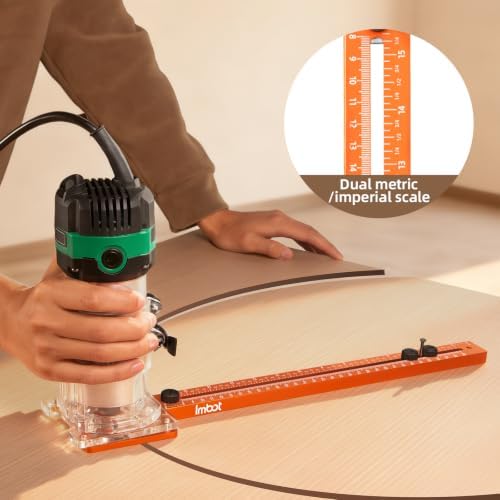 Imbot Router Circle Cutting Jig Adjustable Woodworking Cabinet Hardware