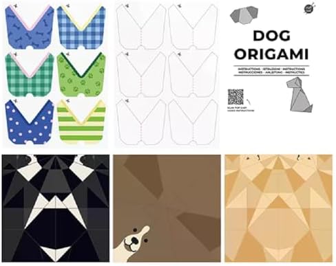 Gift Republic Dogs DIY Origami Kit, Multicolor
