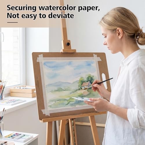 3 Rolls Artist Tape 0.24IN+0.5IN+1IN×164FT Watercolor Tape, Acid Free Artist Tape for Watercolor Paper Painting Masking Framing (0.24IN+0.5IN+1IN)