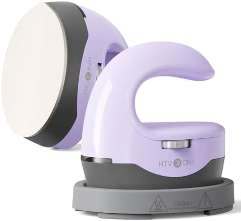 HTVRONT Heat Press Mini Heat Press Machine, Mini Iron for Crafts | Heats Up Quickly & 3 Heat Setings, Perler Beads Iron, Small Heat Press Machine for T Shirts, Hats