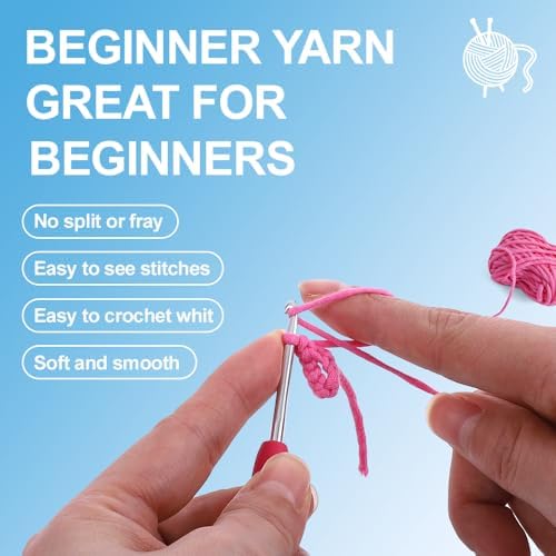 Autglint Panda Crochet Kit for Beginners, Learn to Crochet Starter Kit with Pre-Started Yarn & Easy-to-Follow Video Tutorials, DIY Amigurumi Animal Kit for Adults Kids Gift