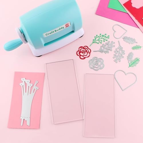 1 Pair Cutting Plate for Mini Die Cutting Machine, 6.26 x 3 x 0.1 inch Clear Polycarbonate Plastic Cutting Plates, Die Cuts Machine Cutting Pads for Embossing Scrapbooking Crafting & Card Making