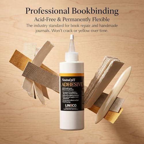 Lineco Neutral pH Adhesive, Acid Free All-purpose Glue, White, 8 OZ, 1 Pack