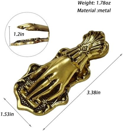 Lady's Hand Shaped Metal Paper Clip Binder Clips Page Holder Vintage Bullet Junk Journal Clips Book Clips Decorative Clip Traveler's Notebook Accessories Clamps for Office Home DIY Use Gold