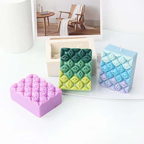Playing Mold 2Pcs Flower Soap Silicone Mold for DIY Handmade Soap, Cake, Fondant, Chocolate, Plaster Clay, Ornament, Candle Making