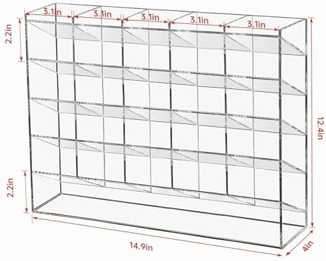 BEYGORM Acrylic Vertical Marker Organizer for 310 Markers, Desk Orgaizer