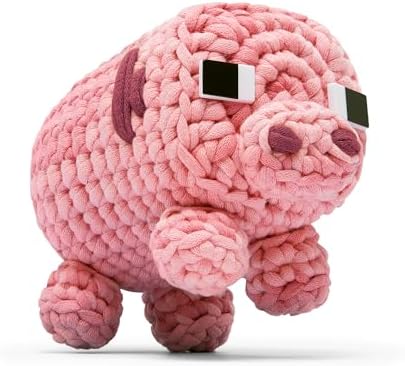 The Woobles Minecraft Crochet Kit for Beginners (Pig)
