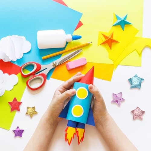 MECCANIXITY 360 Sheets Origami Paper Glitter Stars Papers Silvery Fold Paper for Beginner Arts Crafts Projects,0.4 x 9.3 Inch