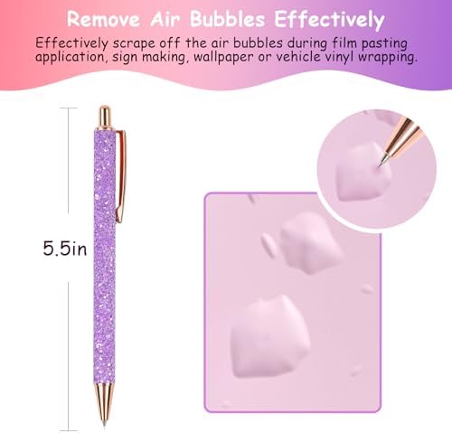 TECKWRAP Weeding Pin Pen Tool for Vinyl DIY Craft Project - Glitter Purple