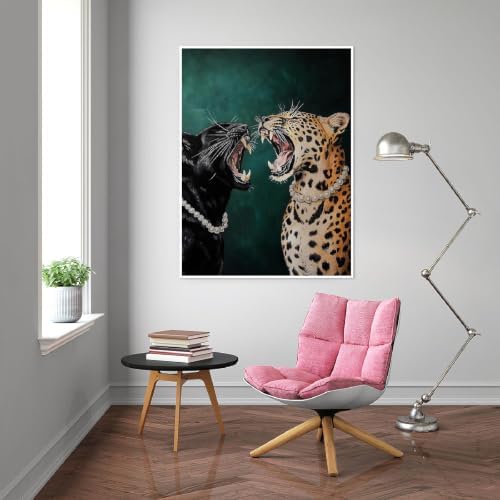 Cheetah Diamond Art Kits for Adults, Diamond Painting Kits for Beginner DIY